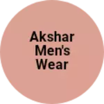 Business logo of Akshar men's wear