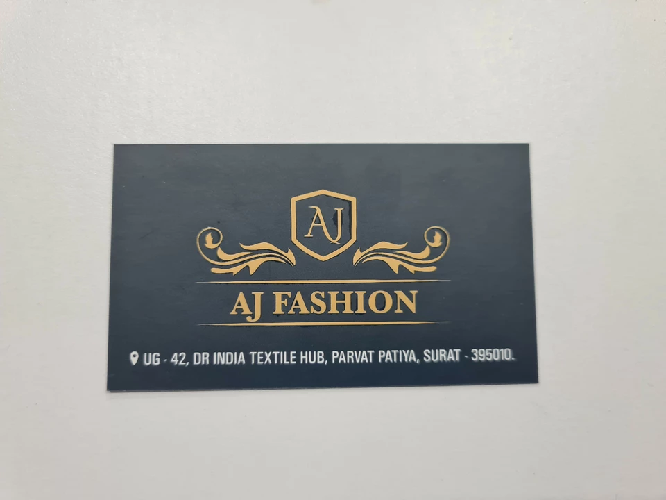 Visiting card store images of AJ FASHION