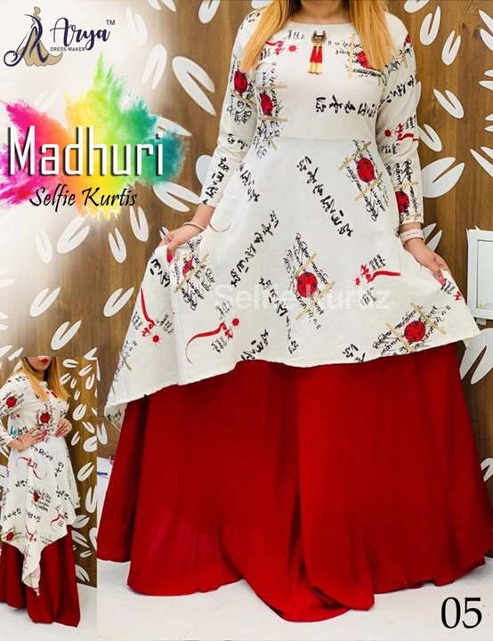 Madhuri selfi kurti uploaded by Arya dress maker on 11/21/2022