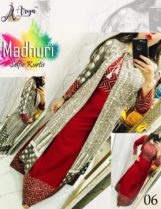 Madhuri selfi kurti uploaded by Arya dress maker on 11/21/2022
