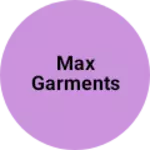 Business logo of Max garments