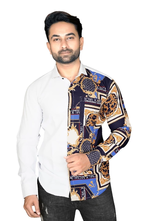 Polyester Blend Fabrice shirt full digital print  uploaded by Narmada Fabrics on 11/21/2022