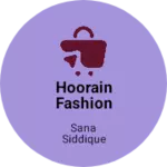 Business logo of hoorain fashion and immitation