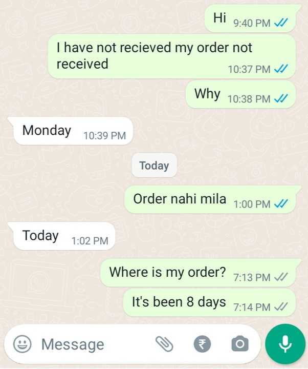Post image This women is a complete fraud.Its a total scam anditsfake.I paid her 900rs. So, please don't fall for it.She would tell you the the package