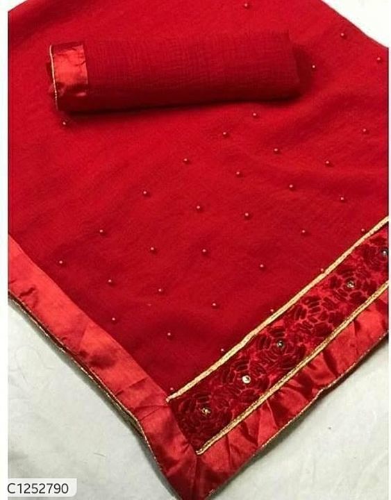 Delicate Chiffon Sarees With Printed Work uploaded by Online shop 18 on 1/22/2021