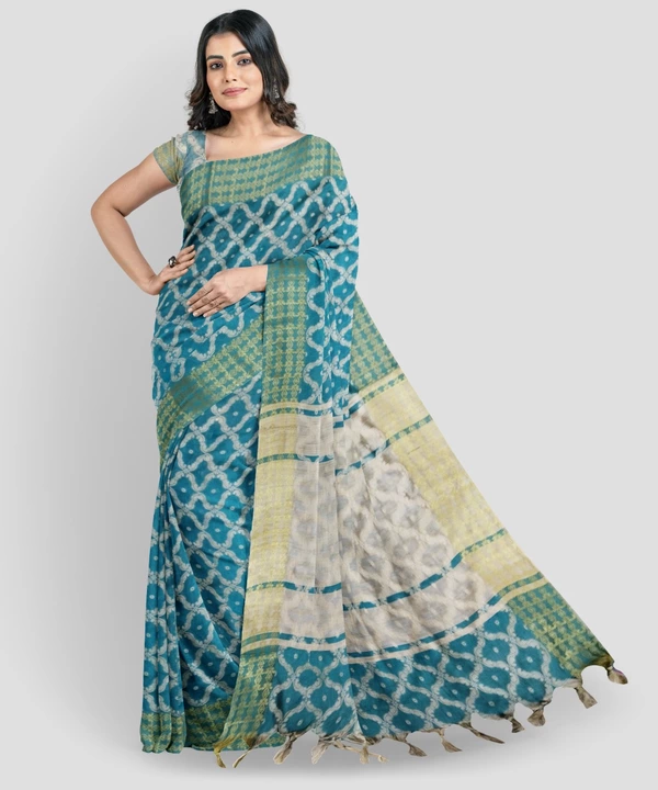 Shree Shankheshwar Textile zari woven Banarsi Silk saree with blouse piece uploaded by business on 11/21/2022