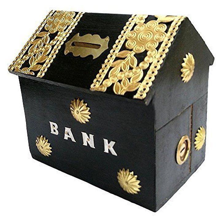 Wooden Money Bank uploaded by Own Art Store on 1/22/2021