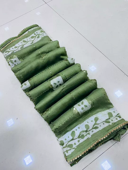 Post image Fabric pure soft malmal cotton saree blouse running price 1200