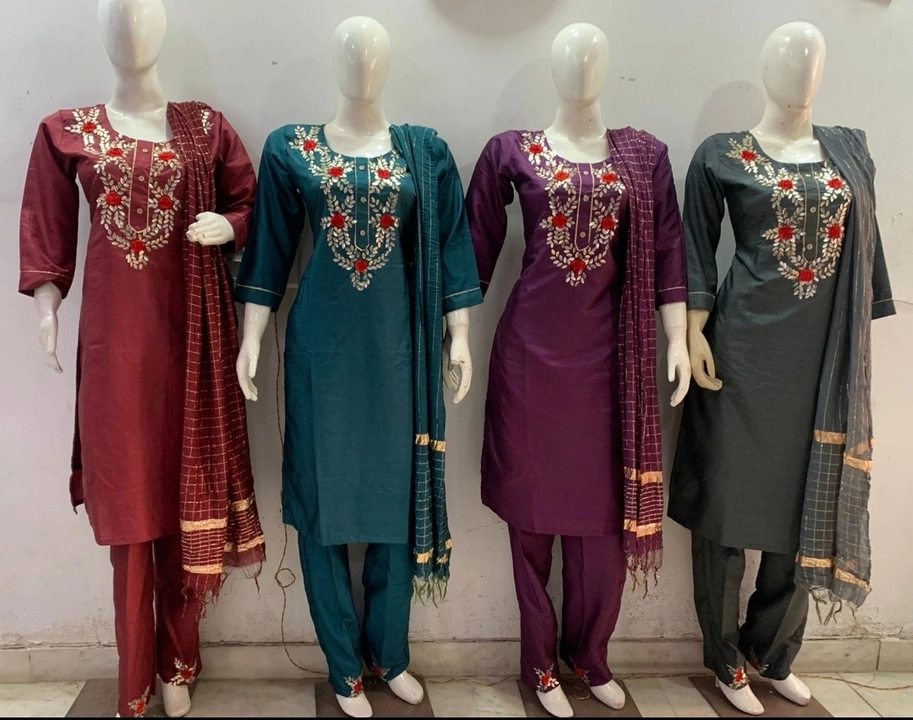 Silk Kurti Pant set  uploaded by Women fashion on 11/21/2022