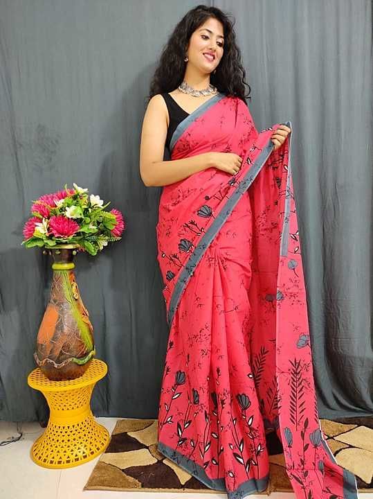 Mul Mul cotton sarees uploaded by Nas collection's on 1/22/2021