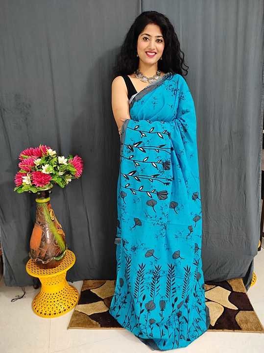 Mul Mul cotton sarees uploaded by business on 1/22/2021