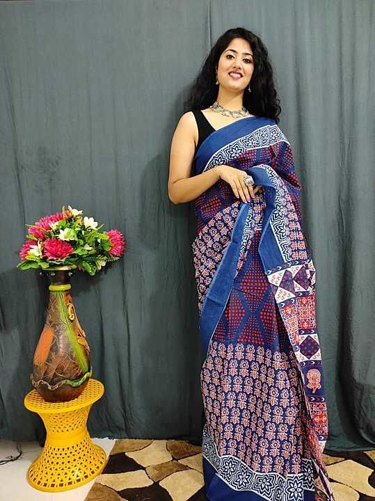 Mul Mul cotton sarees uploaded by Nas collection's on 1/22/2021