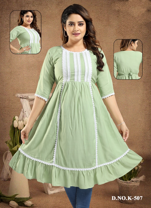 Product image of Rayon Middi dress , price: Rs. 315, ID: rayon-middi-dress-76de8cbc