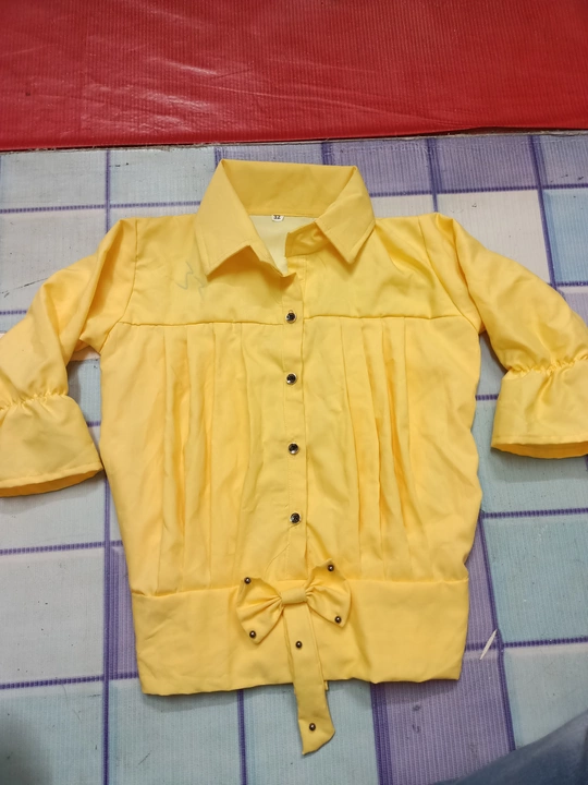 22 kg reyon shirt patern girls top uploaded by business on 11/22/2022