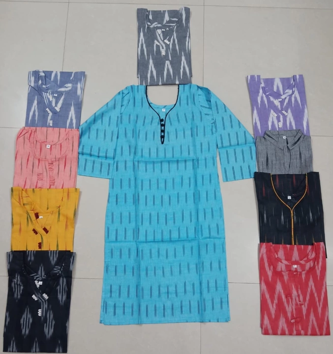 Ekkat cotton handloom kurti uploaded by Sandhya Creation on 11/22/2022