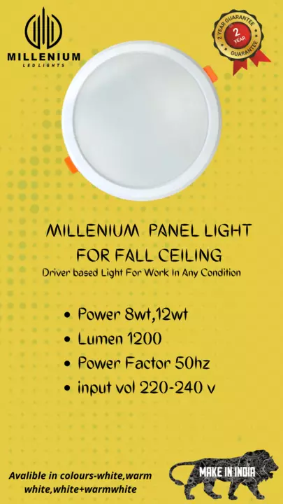 Millenium 15wt round panel light  uploaded by DLite industries on 11/22/2022