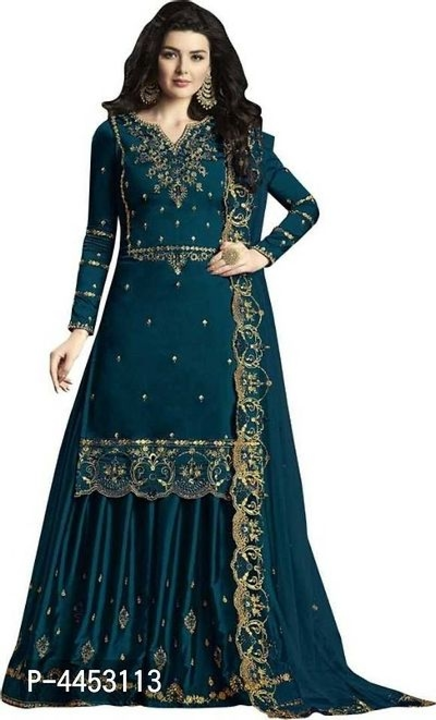 #Party Wear Designer Georgette Semi-Stitched Gown# uploaded by Gajab Style on 11/22/2022