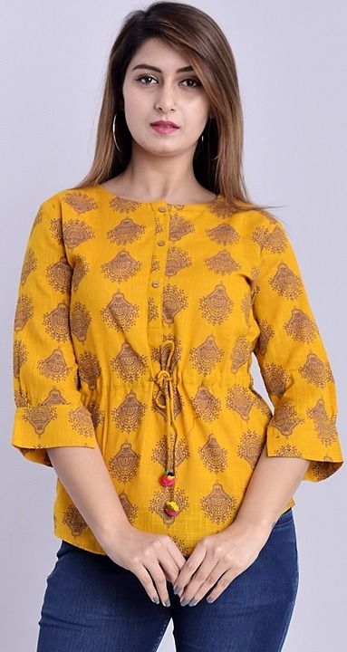 Women's cotton top  uploaded by Shoprail India on 7/1/2020