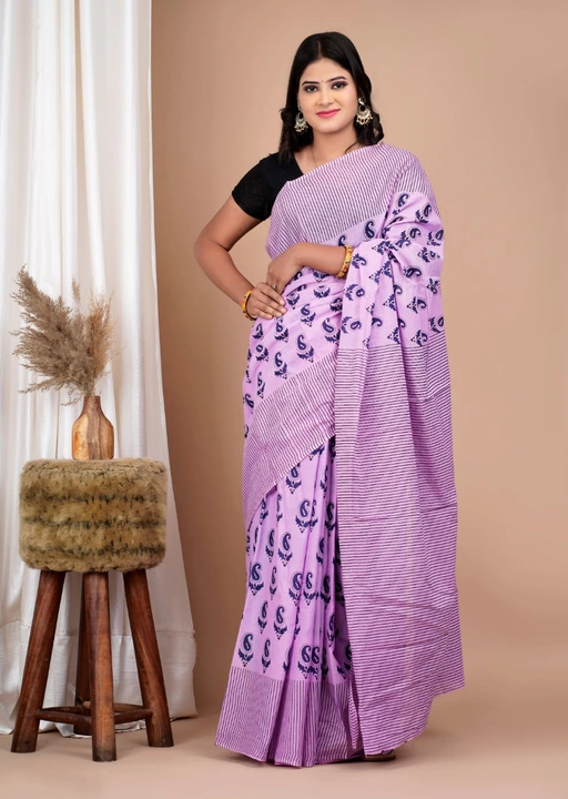 Cotton mulmul sarees uploaded by business on 11/22/2022