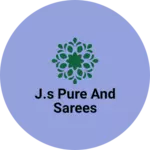 Business logo of J.s pure and sarees