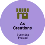 Business logo of AS CREATIONS