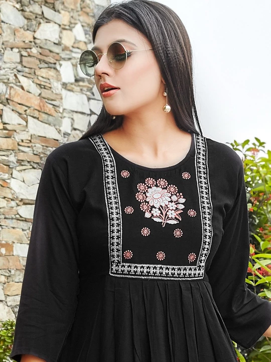 Akki Sales Brown Embroidery Casual Top Girls And Women Top uploaded by Akki Sales on 11/23/2022