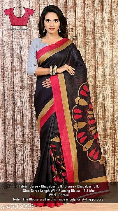 Post image Hey! Checkout my new collection called lovely BHAGALPURI SILK Saree .