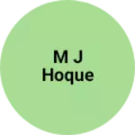 Business logo of M J Hoque