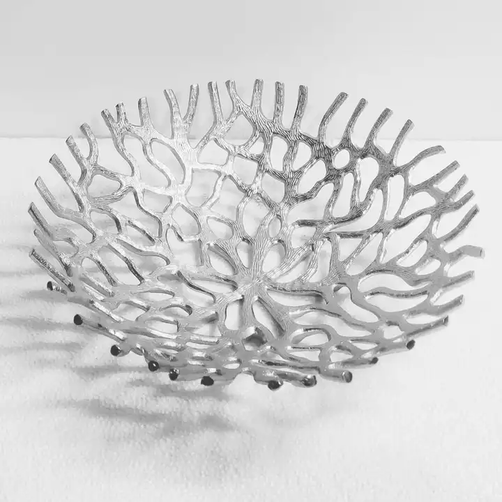 ALUMINUM EMBOSSED SILVER BASKET uploaded by business on 11/23/2022