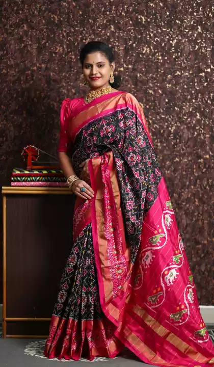 Pochampally ikkath pure silk saree uploaded by Amruthavarshini ikkath silk sarees on 11/23/2022
