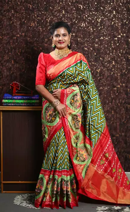 Pochampally ikkath pure silk saree uploaded by Amruthavarshini ikkath silk sarees on 11/23/2022