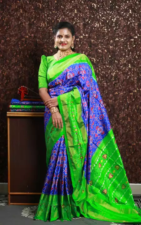 Pochampally ikkath pure silk saree uploaded by business on 11/23/2022