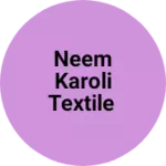 Business logo of Neem karoli textile