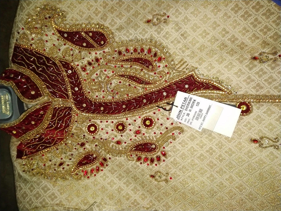Product image of 1650/- sherwani zaree broket , price: Rs. 1650, ID: 1650-sherwani-zaree-broket-f0045e79