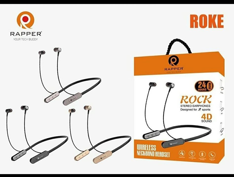 Rapper Bluetooth neckband uploaded by business on 1/23/2021
