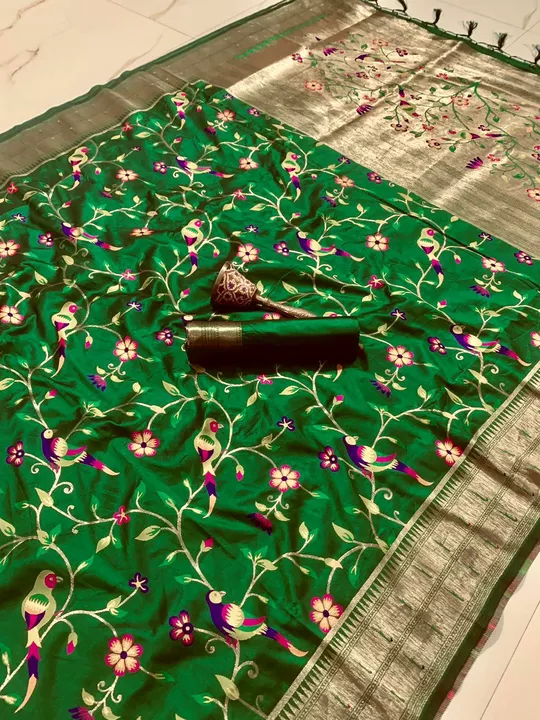 Pure soft kanchipuram pethani silk sarees uploaded by Suyukti fab on 11/23/2022