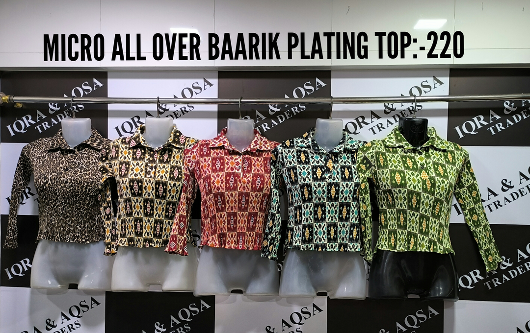Product image with price: Rs. 200, ID: micro-all-over-baarik-plating-top-54730344