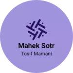 Business logo of Mahek sotr