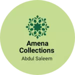 Business logo of Amena collections based out of Nizamabad
