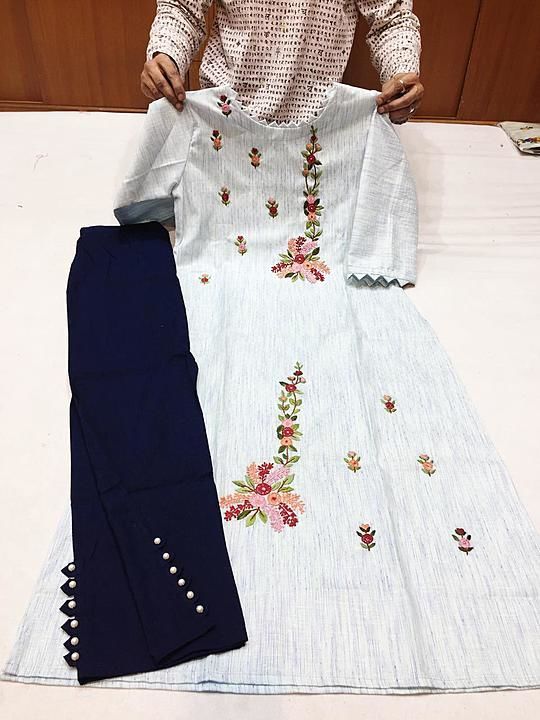 Kurti and pants uploaded by business on 1/23/2021