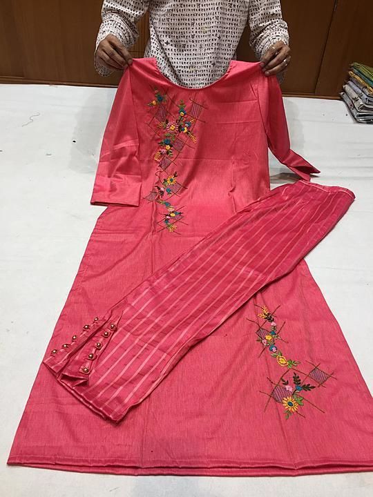 Kurti and pants uploaded by business on 1/23/2021