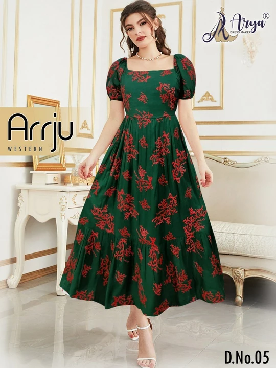 ARRJU WESTERN

- Colour - 6

- Fabric - Rayon cotton 

- Thread work 

- Size - m, l, xl, xxl.

- Le uploaded by SN creations on 11/24/2022