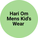 Business logo of Hari om mens kid's wear