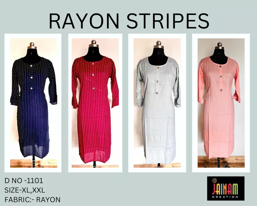 Rayon stripes uploaded by Jainam creation on 11/24/2022