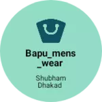 Business logo of Bapu_mens_wear