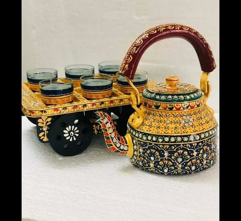 Decorative kettle and cups set uploaded by Cool collection on 1/23/2021