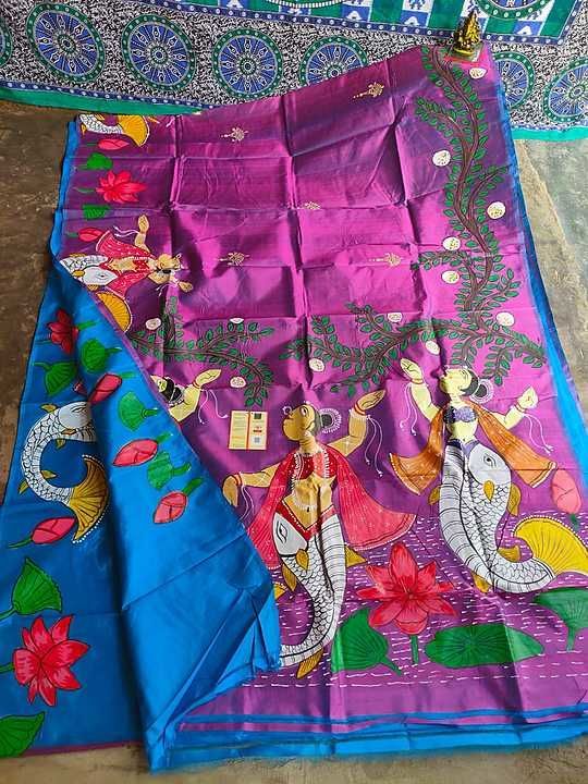 Bisnupuri pure silk saree uploaded by Mousumi saree house on 1/23/2021