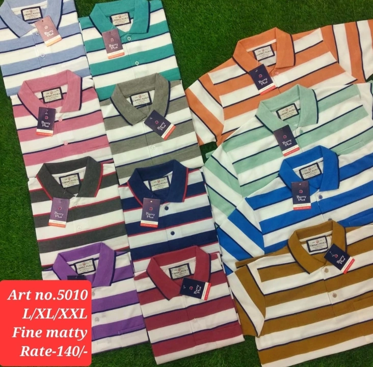Men polo tshirt  uploaded by Nakoda Knitwears on 11/24/2022