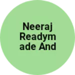 Business logo of Neeraj readymade and footwear