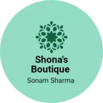 Business logo of Shona's boutique